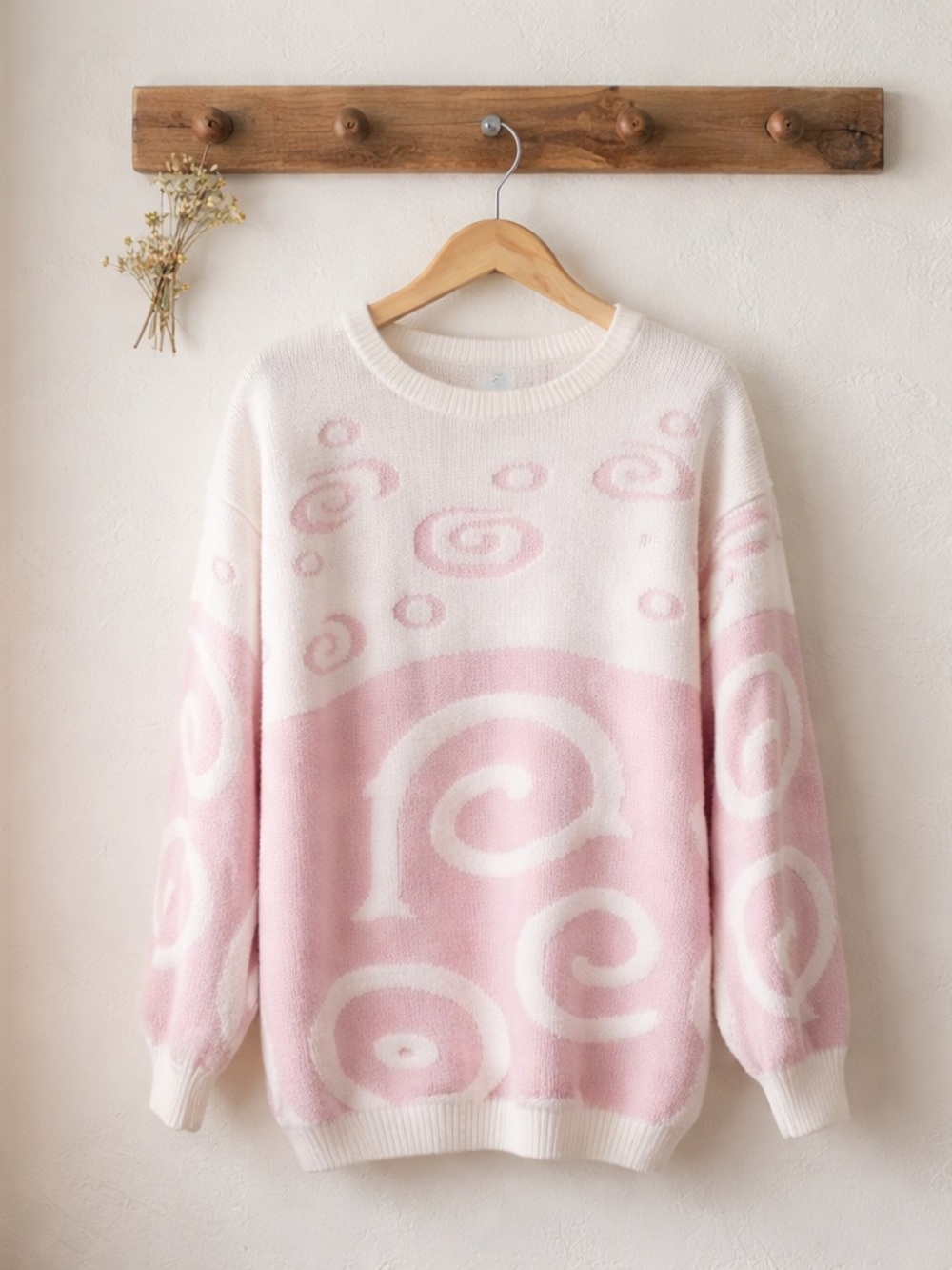 Vintage Organically Grown Baby Pink Sweater